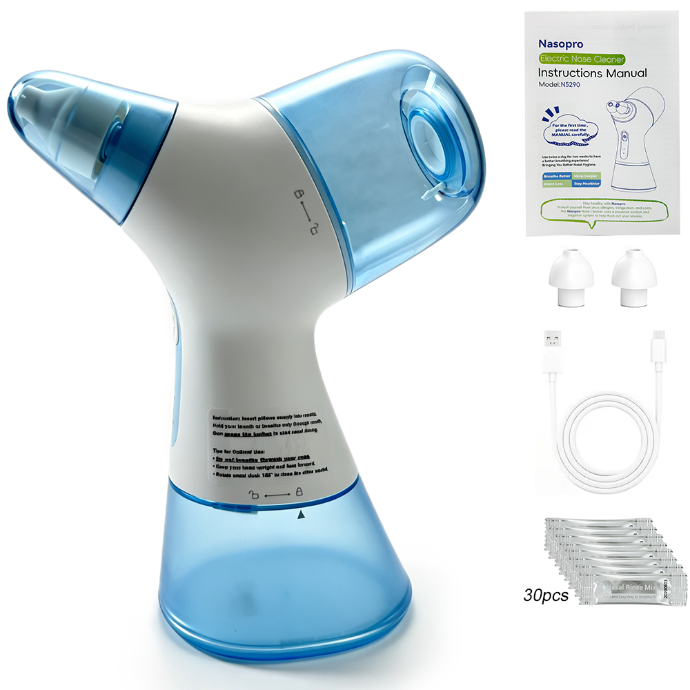 Nasal Aspirator - Elektryczny system do płukania nosa, urządzenie